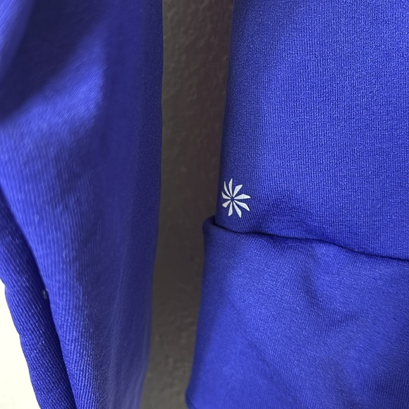 Athleta Sweatshirt size small Purple Blue Indigo Altitude Polartec Half Zip - Picture 6 of 11